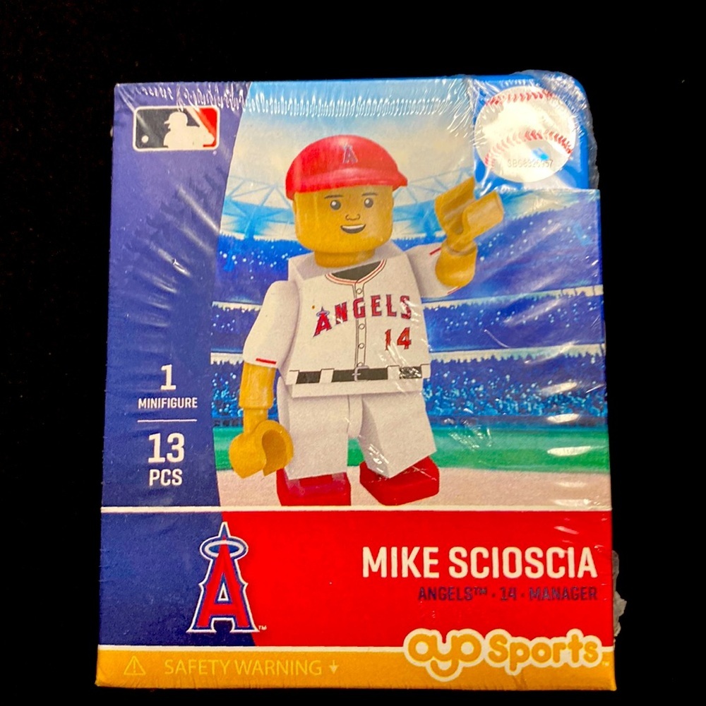 MLB Angels baseball Lego OYO Sports Figurine California Angels Mlb Mike sciosca